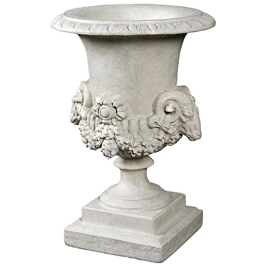 Design Toscano&#xAE; 28&#x22; Hermes Ram&#x27;s Head Garden Urn